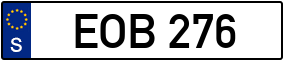 Trailer License Plate